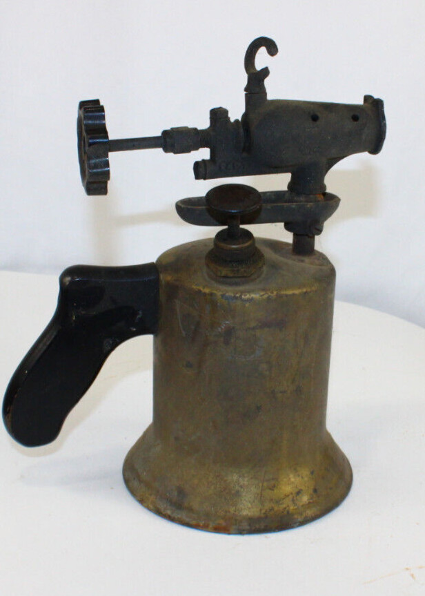 1920's Blow Torch Dunlap Model 2491 Bakelite Handle Blowtorch Vintage Antique