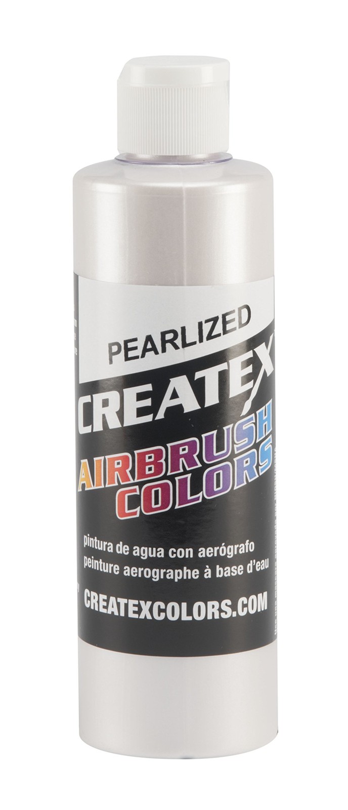Createx Airbrush Paint 8 Fl Oz Pearl White Non Toxic Multi Surface Coverage
