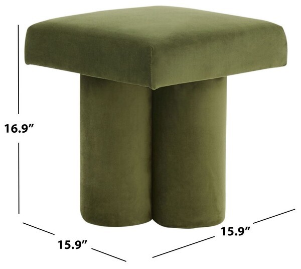 Safavieh DEANGELO VELVET OTTOMAN, Reduced Price 2172729894 SFV5085B