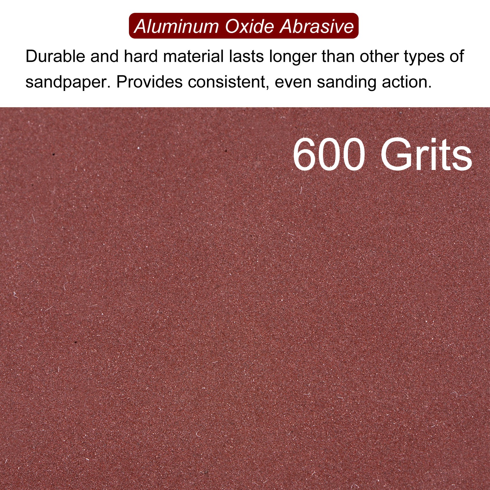 100pcs 600 Grits 80mm Aluminum Oxide Triangular Hook & Loop Sandpapers Pads