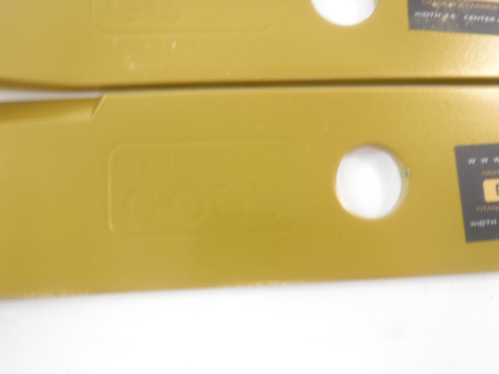 3 Pack Ballard 20-7/8"L x 2.5"W x 7/8"Hole x .250"Thick Gold Hybrid Mower Blades