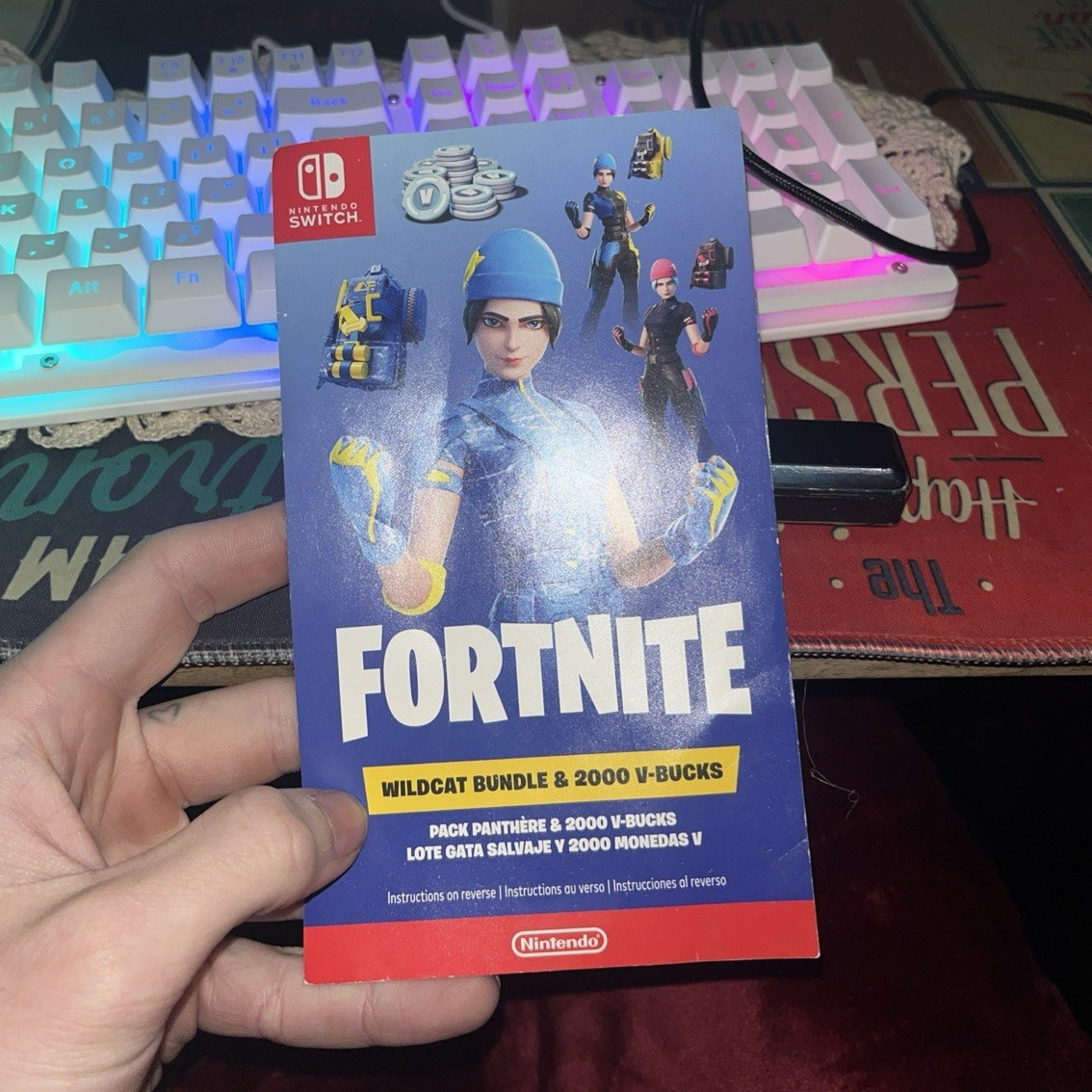 Nintendo Fortnite Wildcat Bundle Nintendo Switch Download Code + 2000 V-Bucks