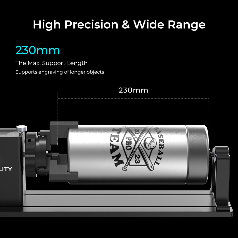 Brand New Creality Laser Rotary Roller Kit Pro for Curved Surface Engraving