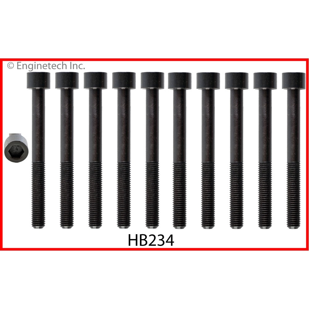 Enginetech Engine Cylinder Head Bolt Set HB234;
