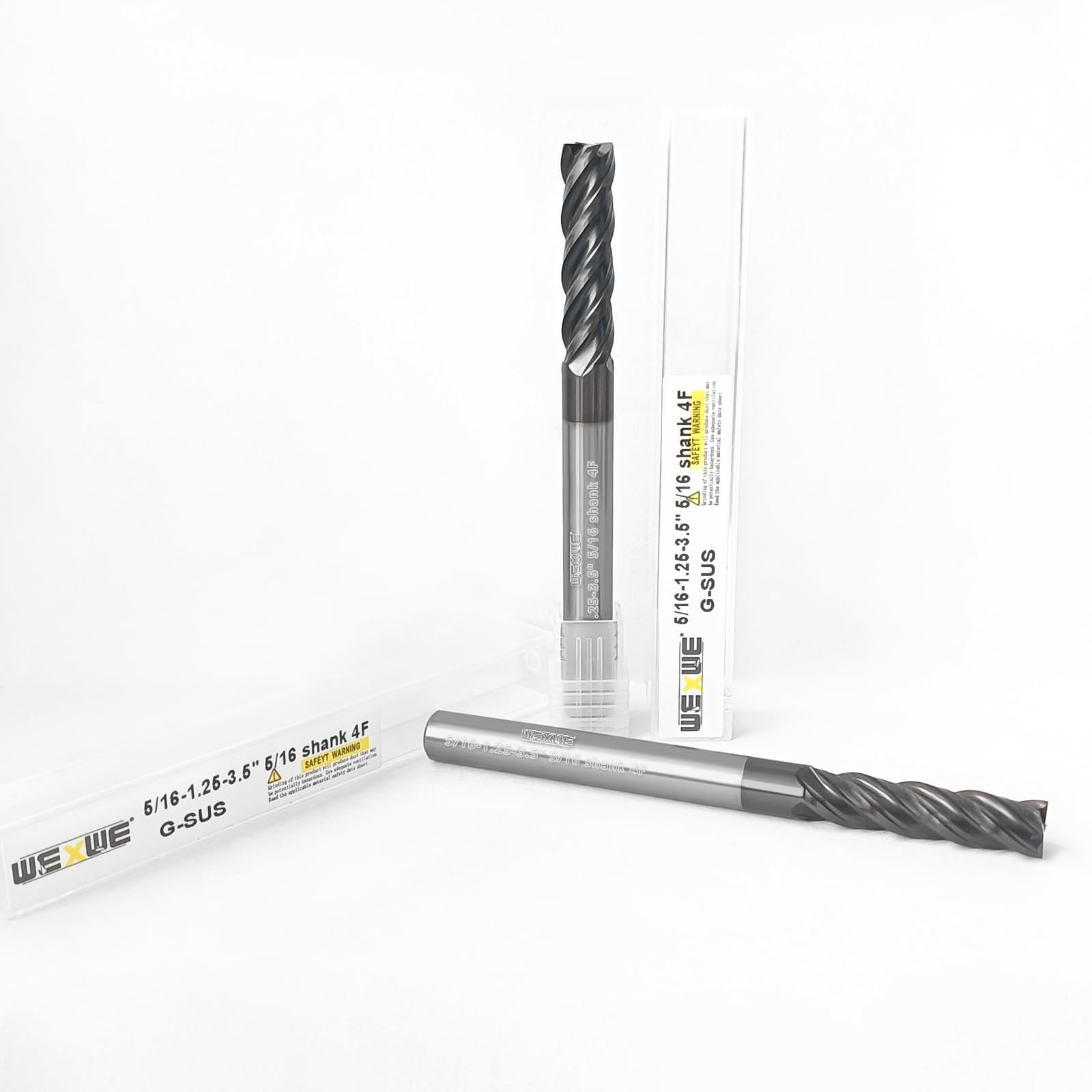 Tools Extra Long Carbide Square End Mill, 4 Flute Milling Cutter PVD ALTIN Co...