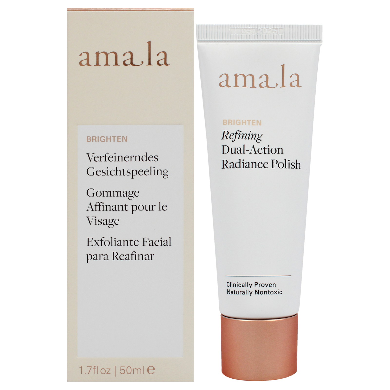 3 Pack Refining Dual-Action Radiance Polish by Amala- 1.7 oz Exfoliator