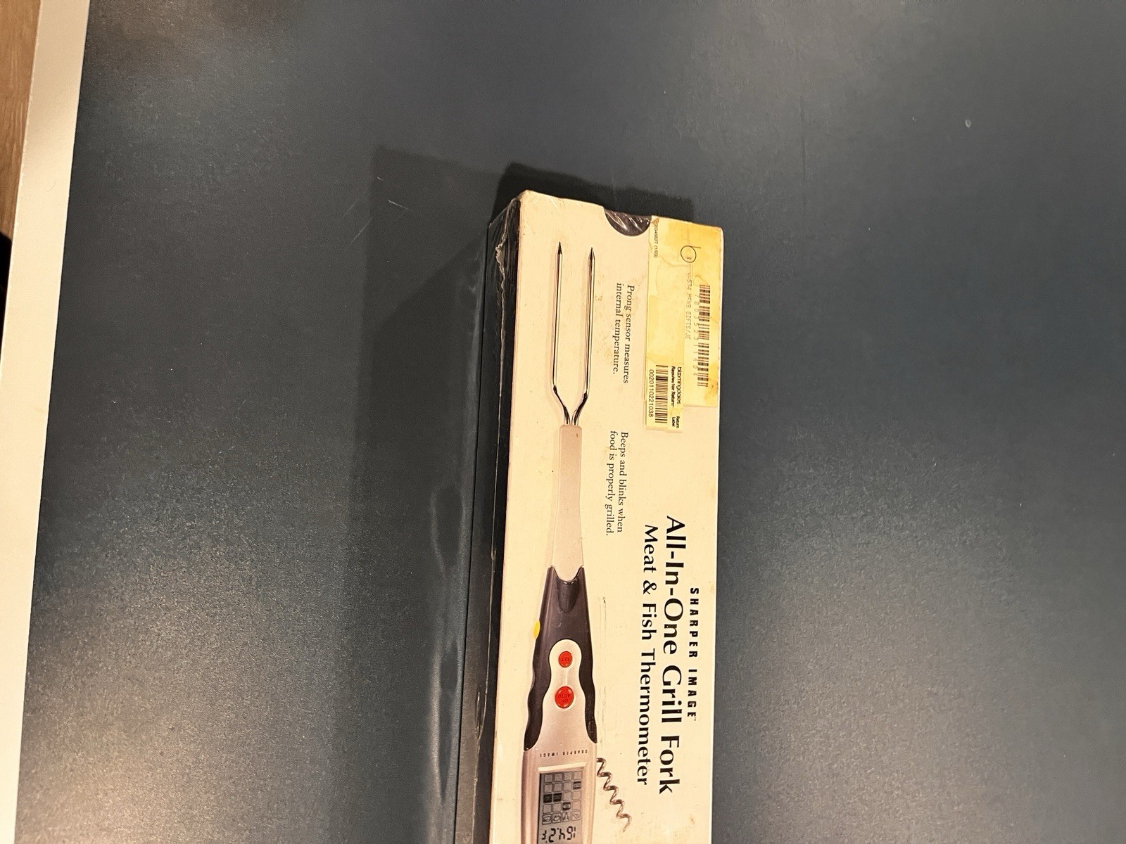 SHARPER IMAGE ALL IN OINE GRILL FORK MEAT & FISH THERMOMETER
