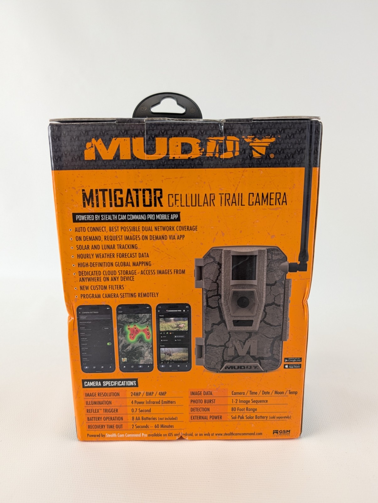Muddy Mitigator Cellular Trail Camera 20 Megapixel 80ft - Brown (‎MUD-MTGTR-W)