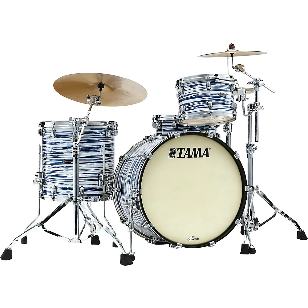 TAMA Starclassic Maple 3-Piece Shell Pack With 22" Bass Drum Blue & White Oyster