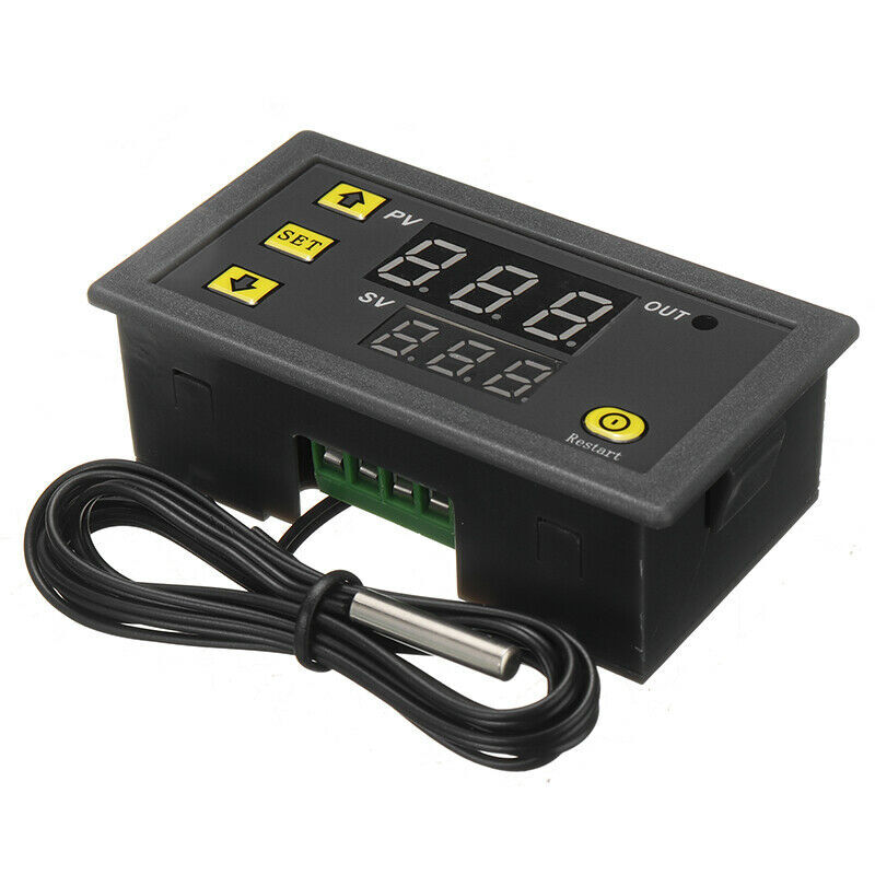 DC 110V 20A LCD Digital Thermostat Temperature Controller Meter Regulator W3230