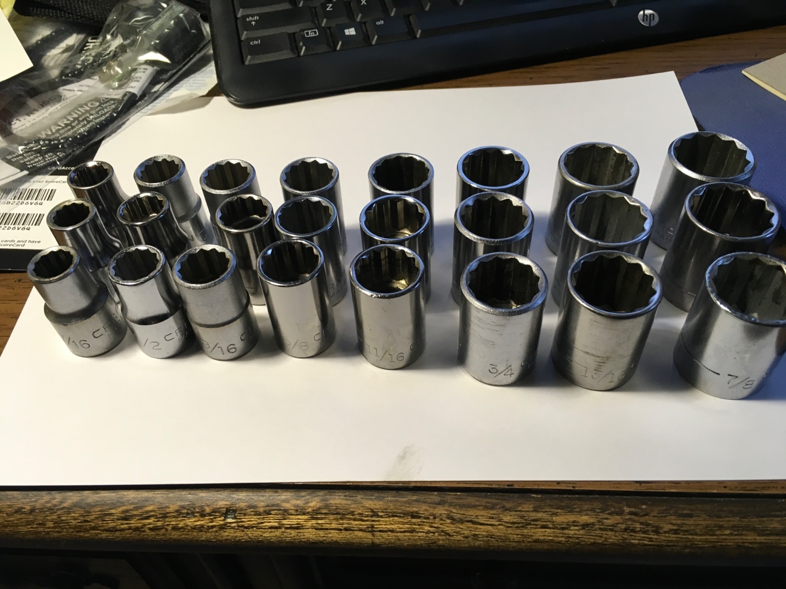 Craftsman 1/2 Drive 12pt Sockets -  Sizes 7/16"- 1", You Choose - All USA