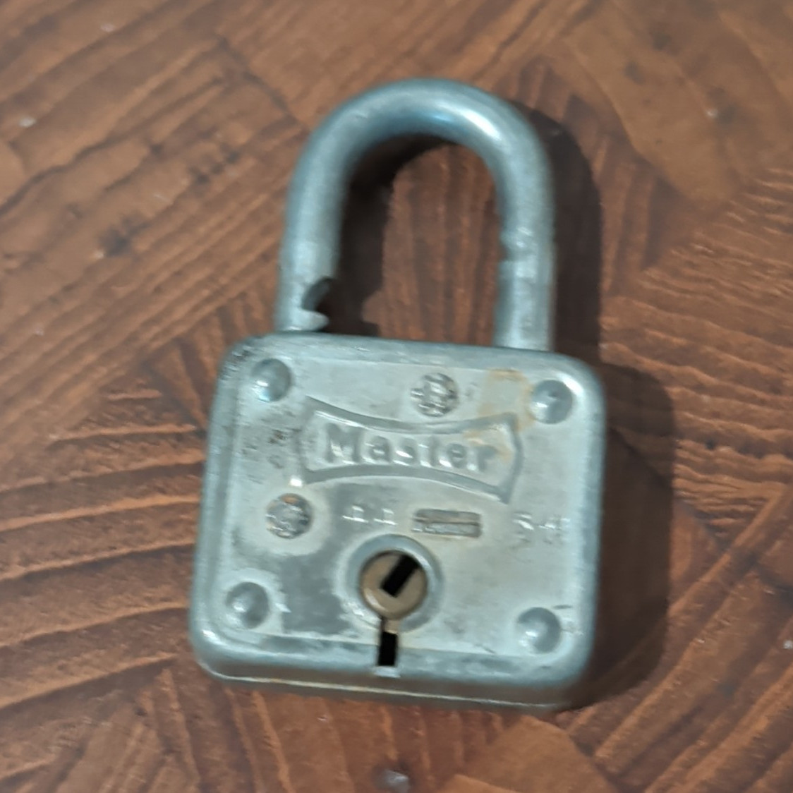 Master 5K Steel Keyed Padlock Hardened Silver, Keyed Different, 1/4in Shackle