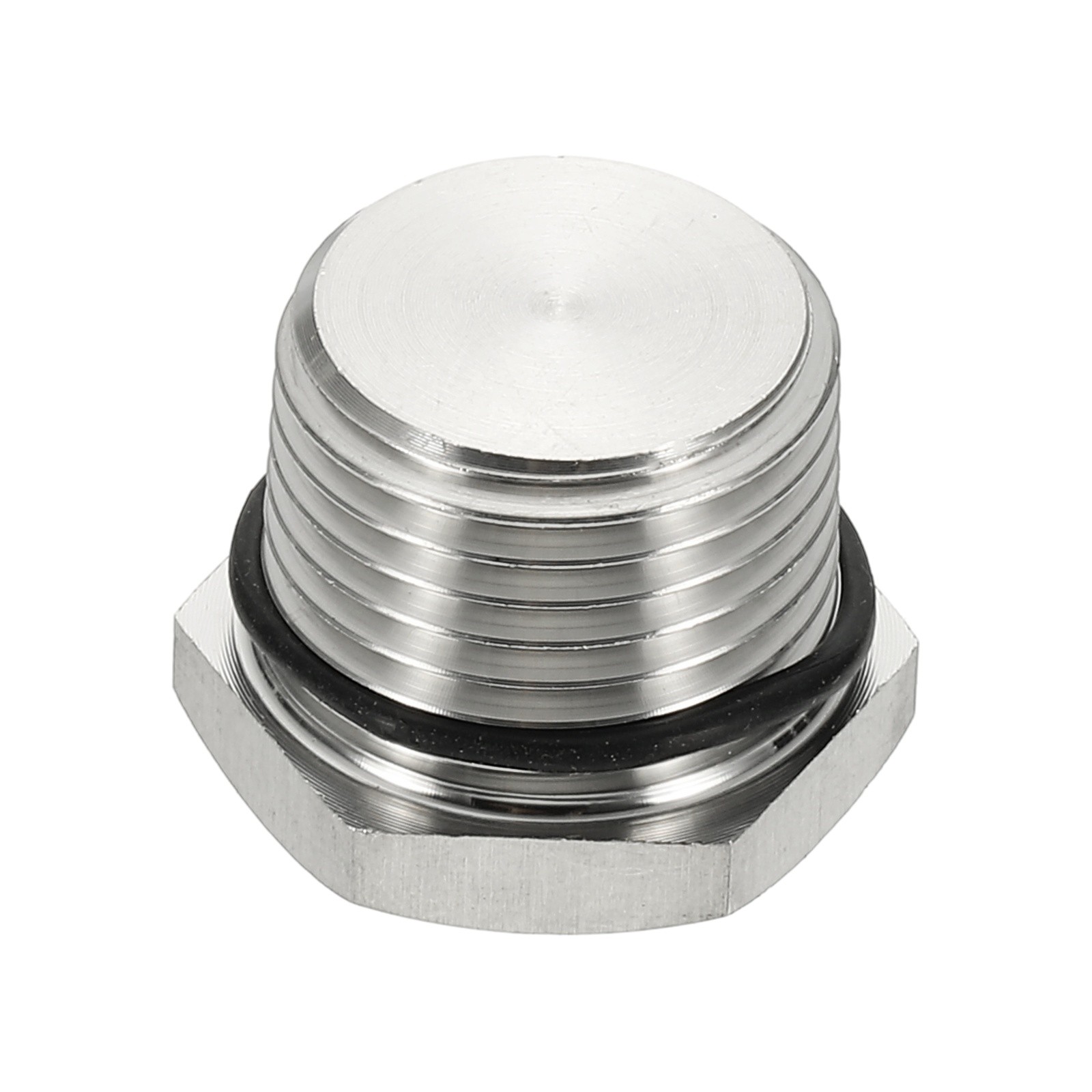 NPT Pipe Plug Fitting 304 Stainless Steel NPT1/2 with Sealing Rubber Ring