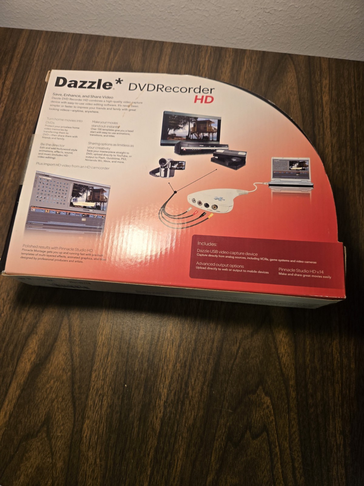 Pinnacle Dazzle DVD Recorder HD Capture Video From Devices