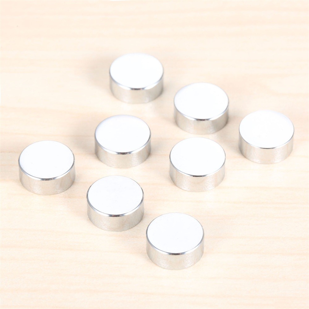8Pcs Silver Cap Cover Decorative Nails Screws For Mirror Wardrobes Tea Tables