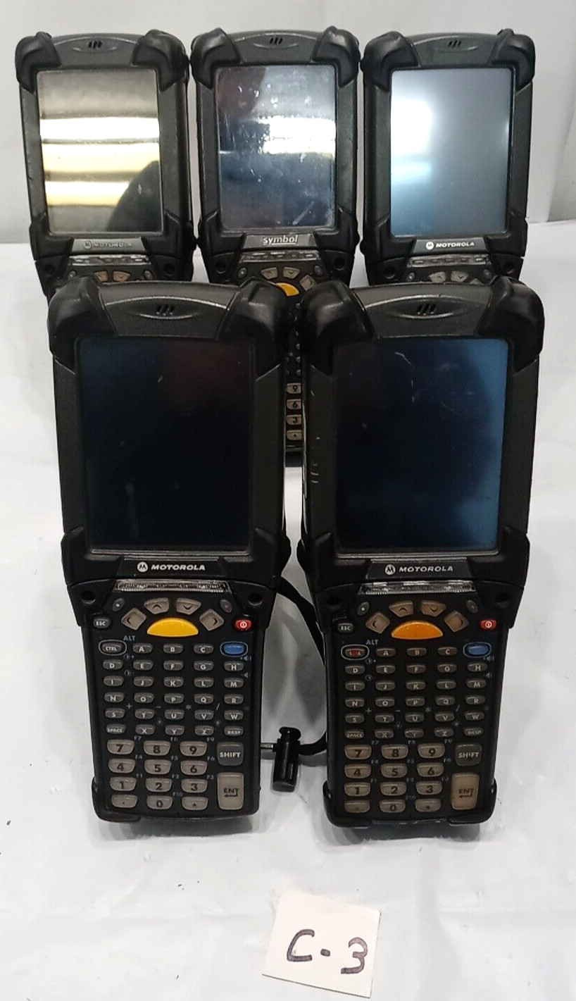 Lot Of 5 Motorola Symbol MC9090-GF0HBEGA2WR Without Batteries Same As Pictures