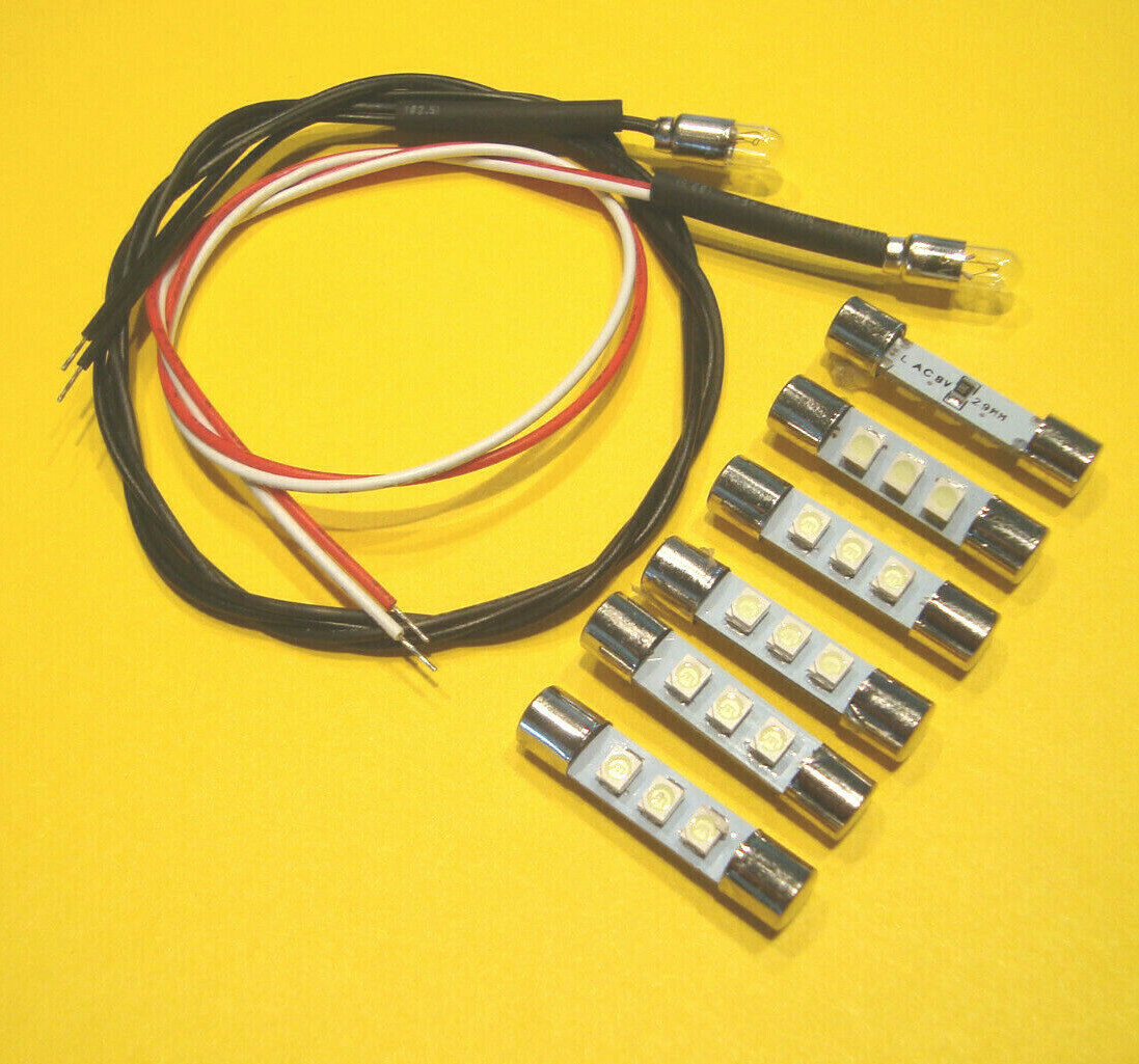 Marantz 2216B 2218 2226B Light Replacement Kit Cool Blue Receiver LED Fuse Bulbs