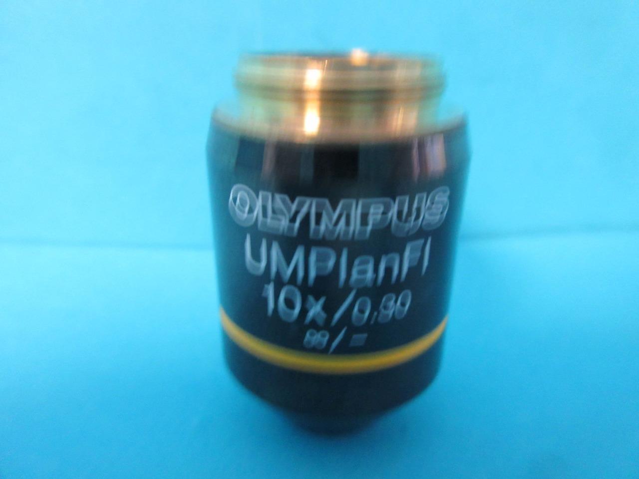 OLYMPUS MICROSCOPE OBJECTIVE LENS UMPlanFl 10X / 0.30 ∞/- UM PLAN FL US SELLER