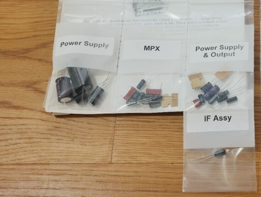 McIntosh MR78 tuner restoration recap repair upgrade rebuild kit capacitor