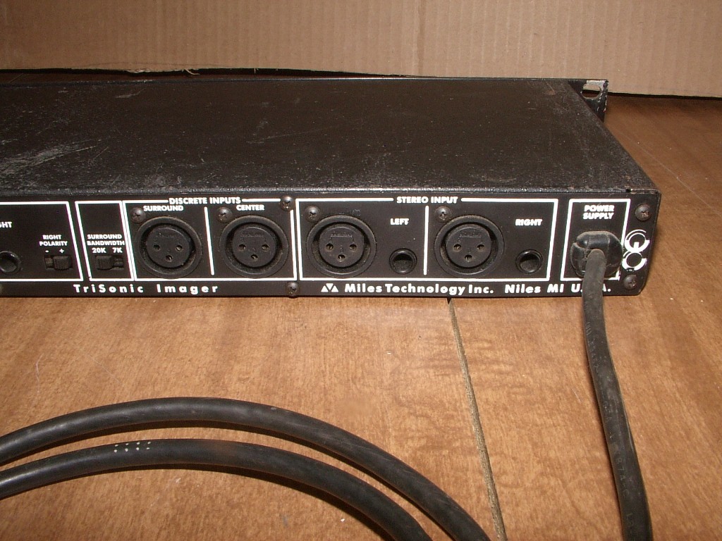 Miles Technolgy electroacoustic stereo image system PA live rack effect untested