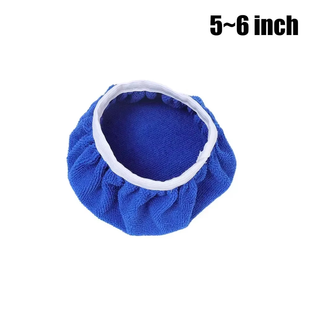 5-10Inches Car Microfiber Polisher Pad Wash Buffer Waxing Sleeve Bonnet Polishin