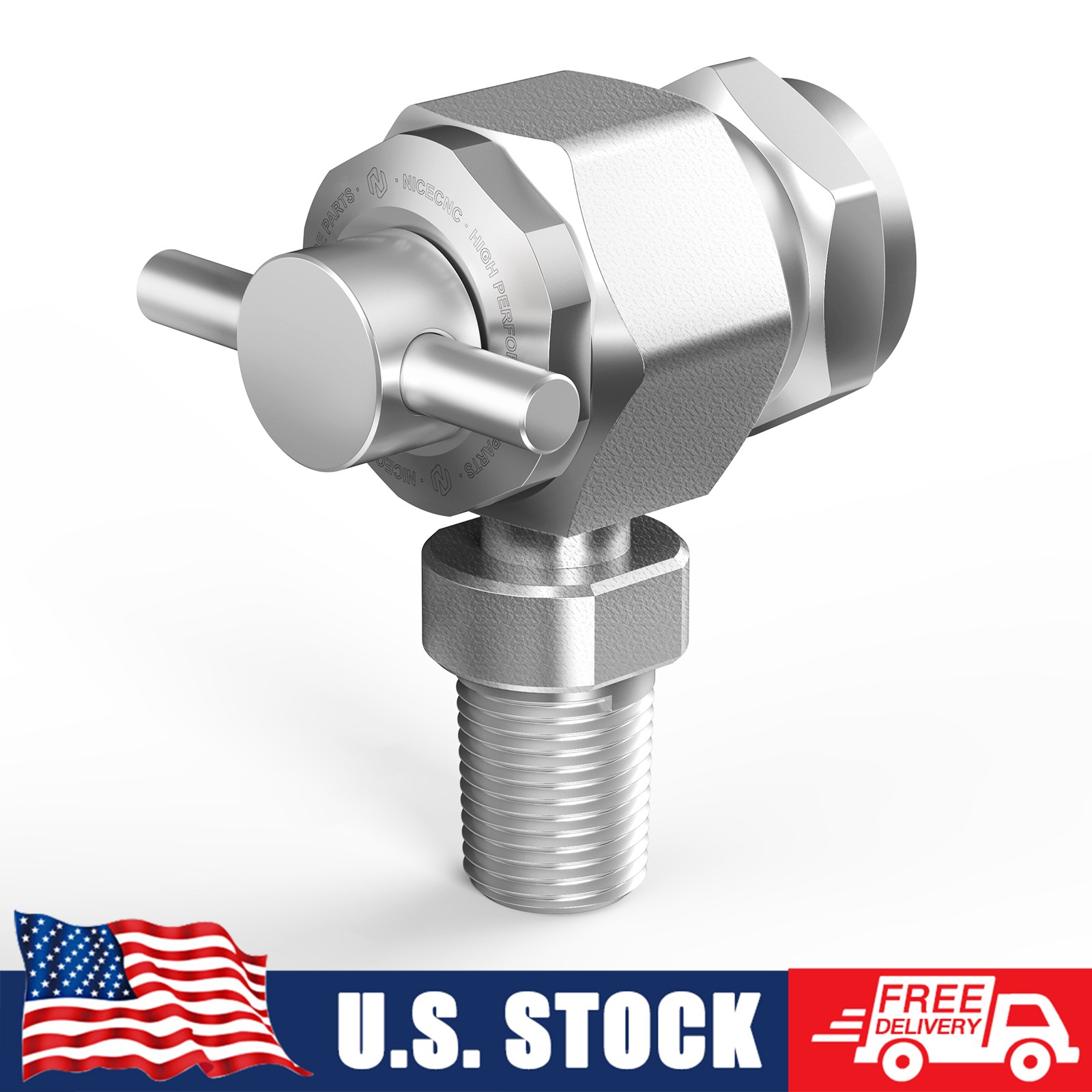 For Schrader Valve 1/8" NPT Male Nitrogen Filling Valve No Loss Air Chuck