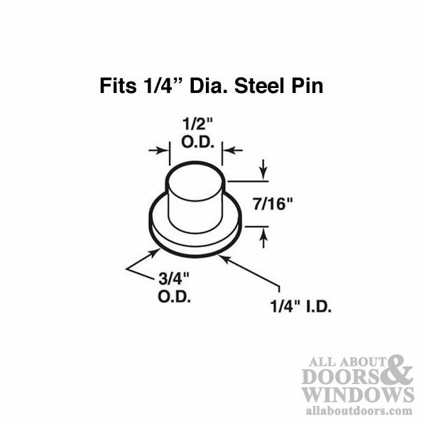 Pin Cap / Guide, 1/4 I.D., Nylon Replacement - Sold Each