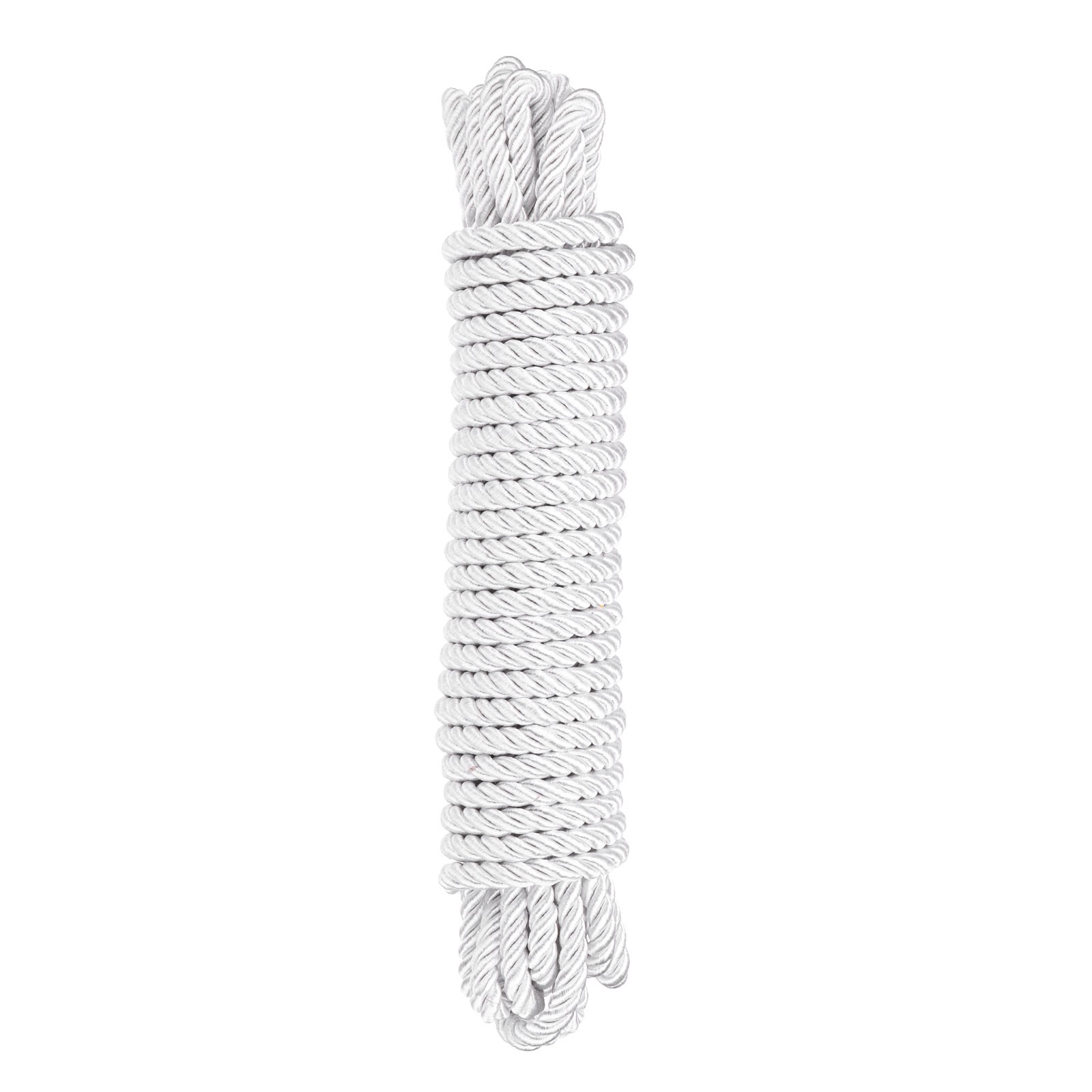Trim Cord Rope 8mm Nylon Twisted Braid Trim Rope 0.3" 11 Yards White