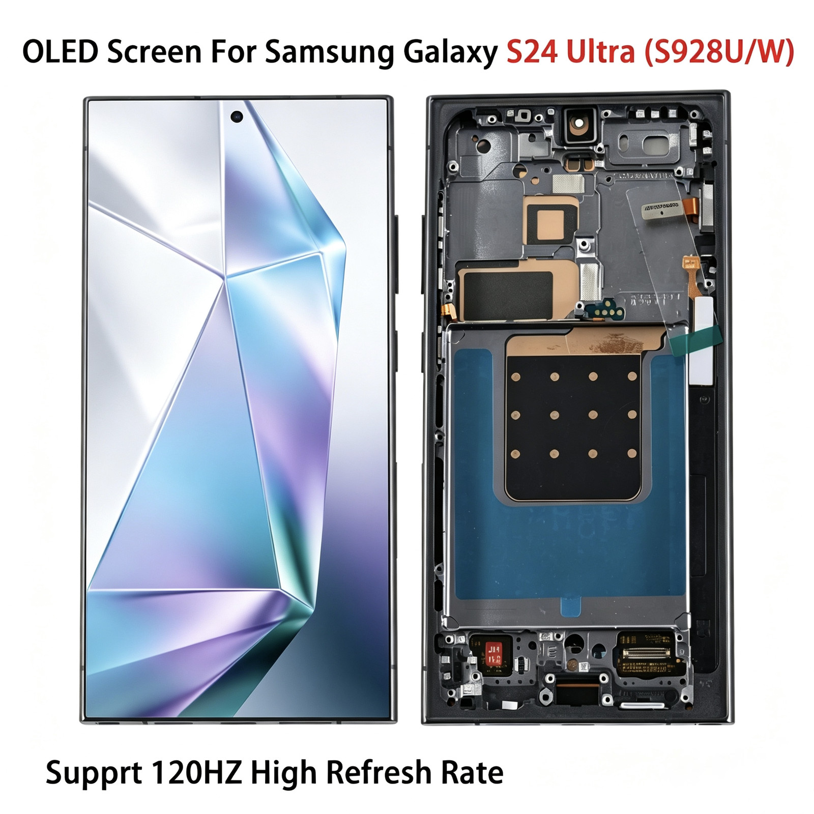 For Samsung Galaxy S24 Ultra (S928U/W)6.8" OLED Display Screen Replacement Black