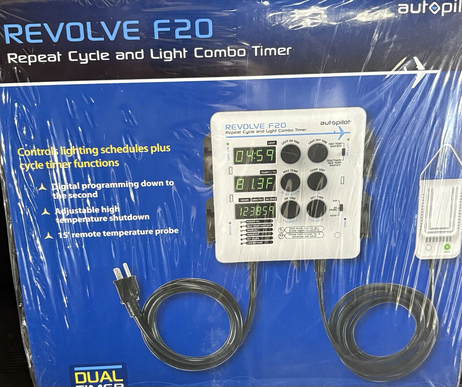 Autopilot REVOLVE F20 Repeat Cycle and Light Combo Timer (Brand New)