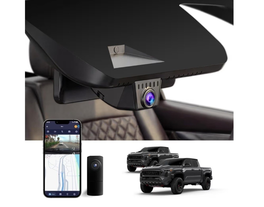 Front 4K & Rear 1080P Dash Cam for Toyota Tacoma 2024-2026 SR SR5 TRD Sport NEW