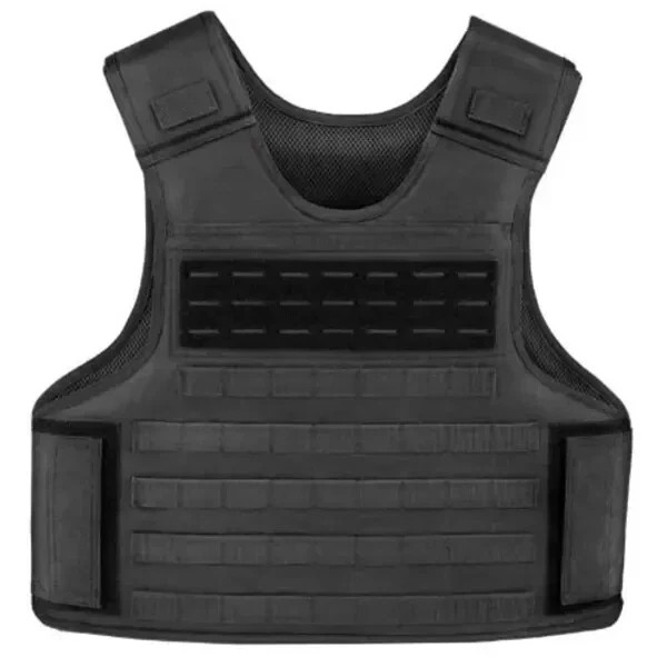 Level IIIA Concealable Bulletproof Vest Soft Body Armor PE Tactical NIJ 3A Black
