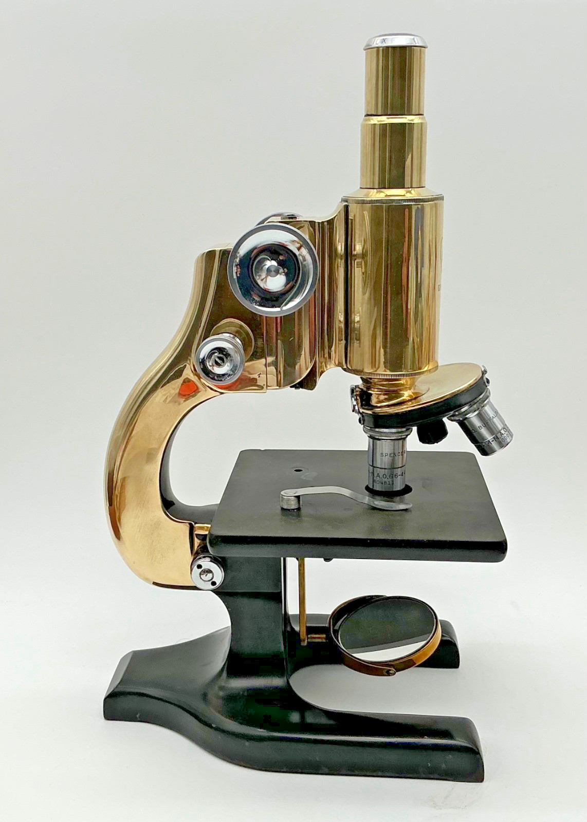 Collectible 1930's Spencer Brass Microscope