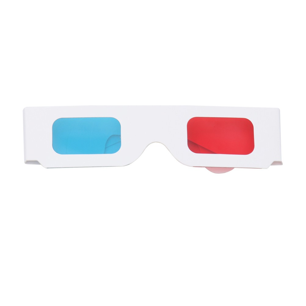 10Pcs Durable 3D Movie Glasses Paper Frame Lightweight for Home Theater Use