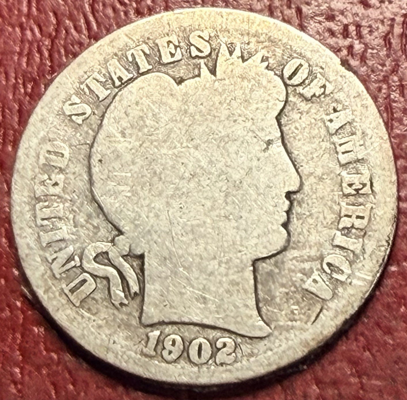 1902-S Barber Dime. Better Date. Free Shipping