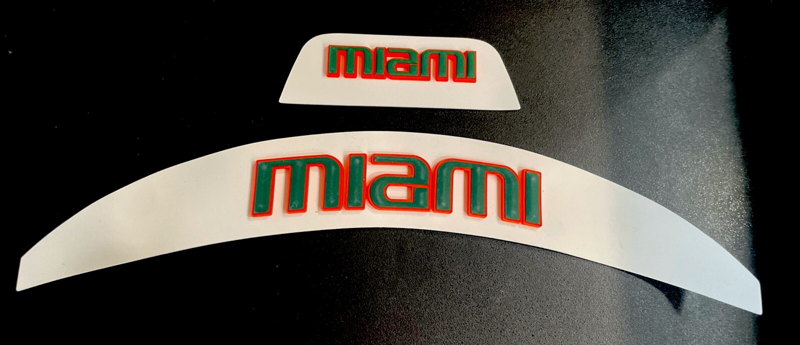 3D Bumpers - Miami Flex Set For a Full Size Football Helmet.