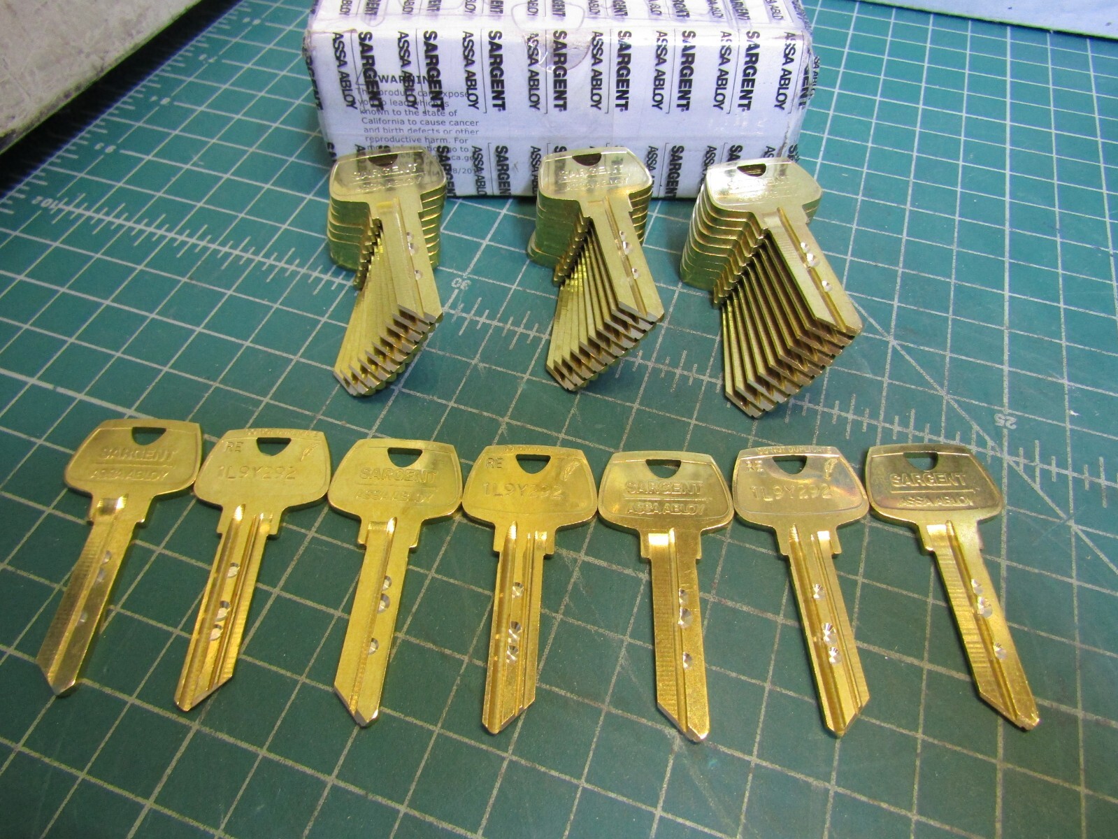 37 – Sargent ASSA ABLOY 6275 – RE, 16120036, 6 pin Key Blanks. NEW  - Open Box