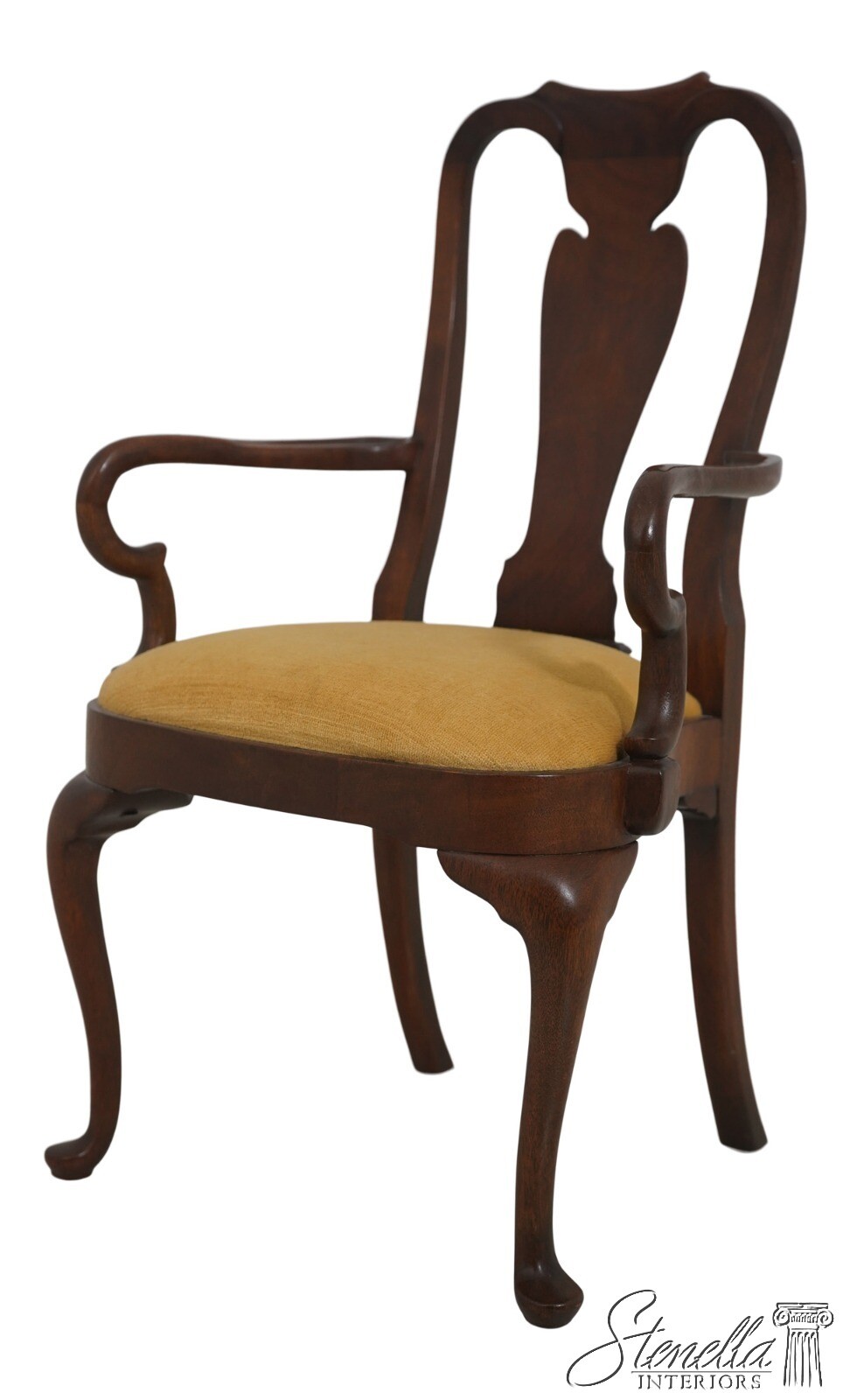 68783: Queen Anne Style Mahogany Diminutive Armchair