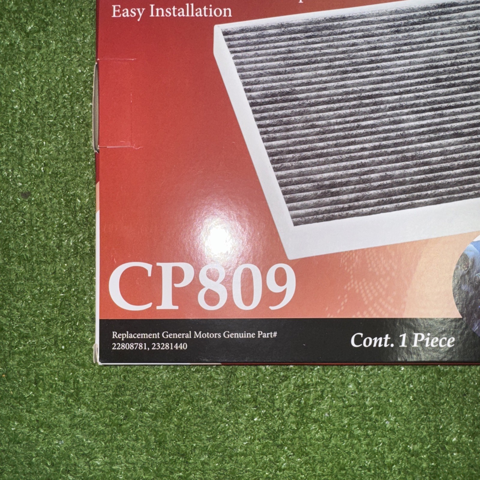CP809 (CF11809) Cabin Air Filter with Activated Carbon, Replacement for Chevy