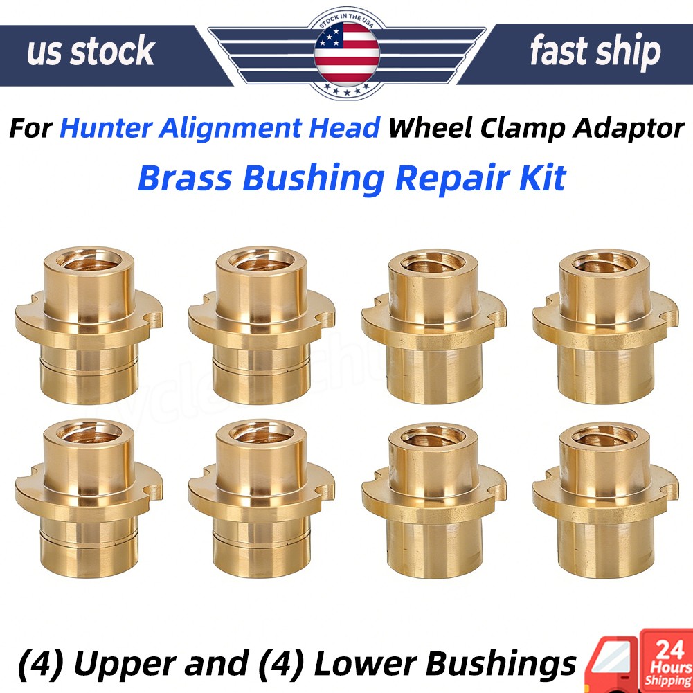 8pcs For Hunter Alignment Head Wheel Clamp Adaptor Brass Bushing Repair Kit Bush