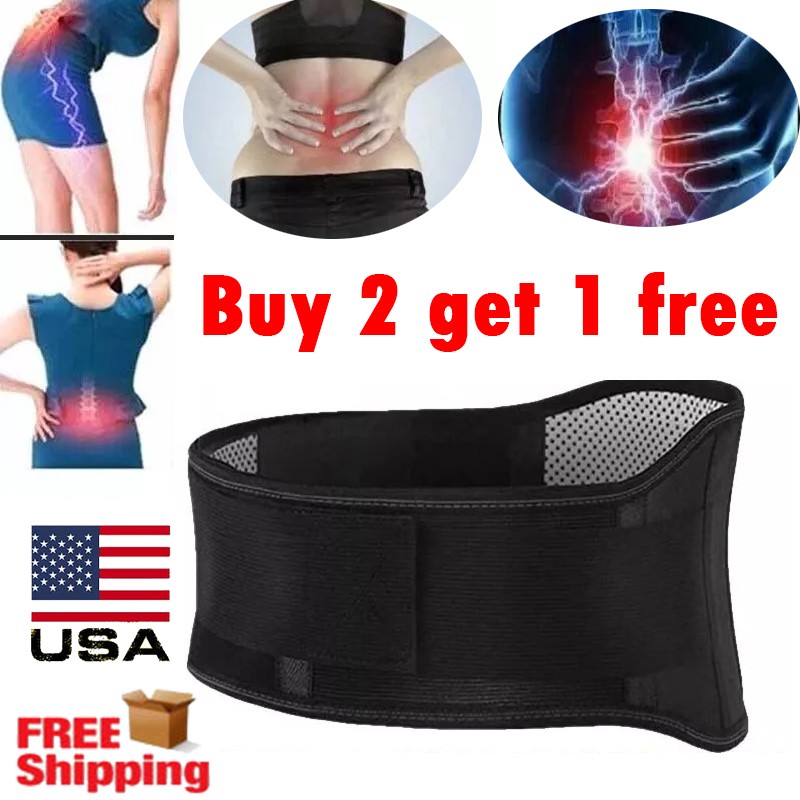 Adjustable Lumbar Support Lower Waist Back Belt Brace Pain Relief For Men Women