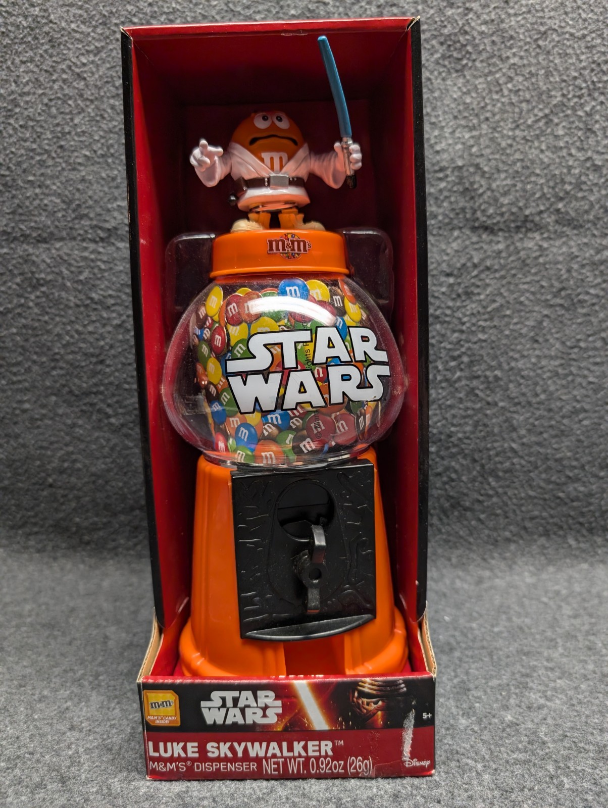 Star Wars M&M Novelty Candy Dispenser Coin Bank Luke Skywalker