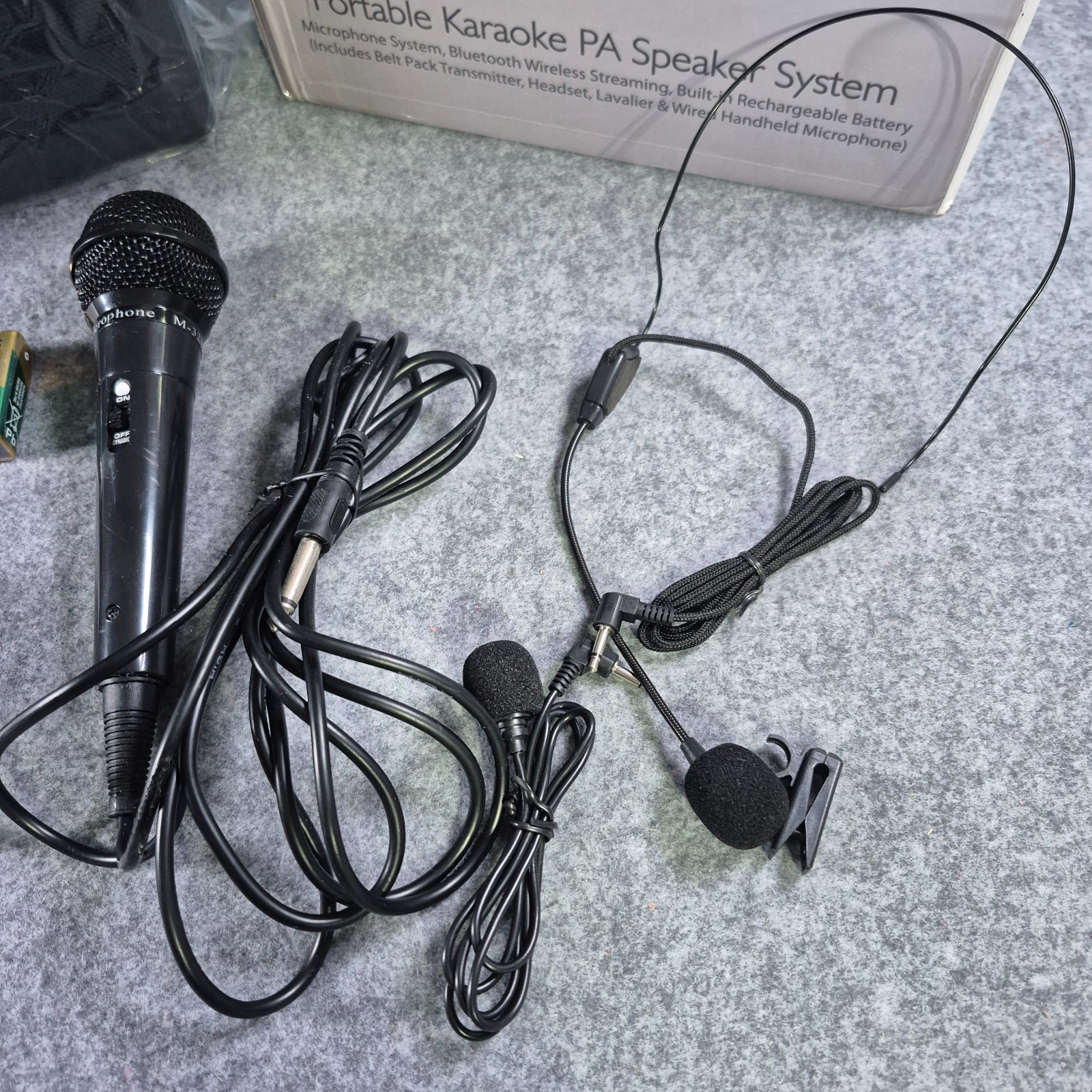 New PYLE PORTABLE KARAOKE PA SPEAKER SYSTEM Open Box