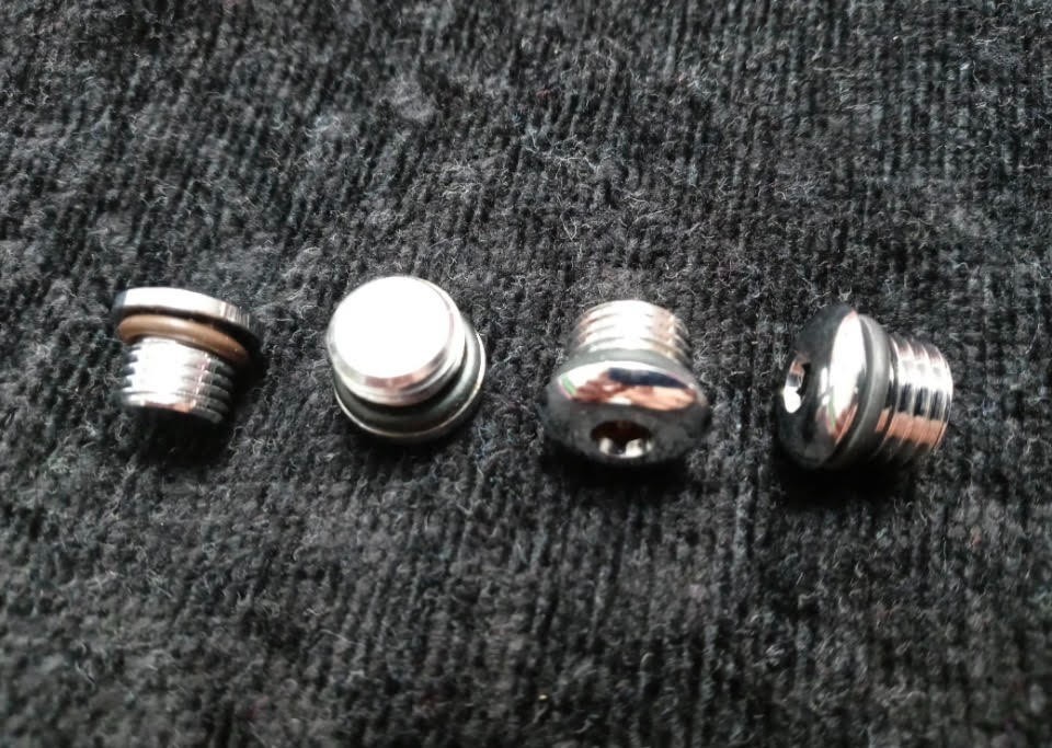 1st stage High-Pressure Stainless-Steel Scuba Regulator Plug Set x 4