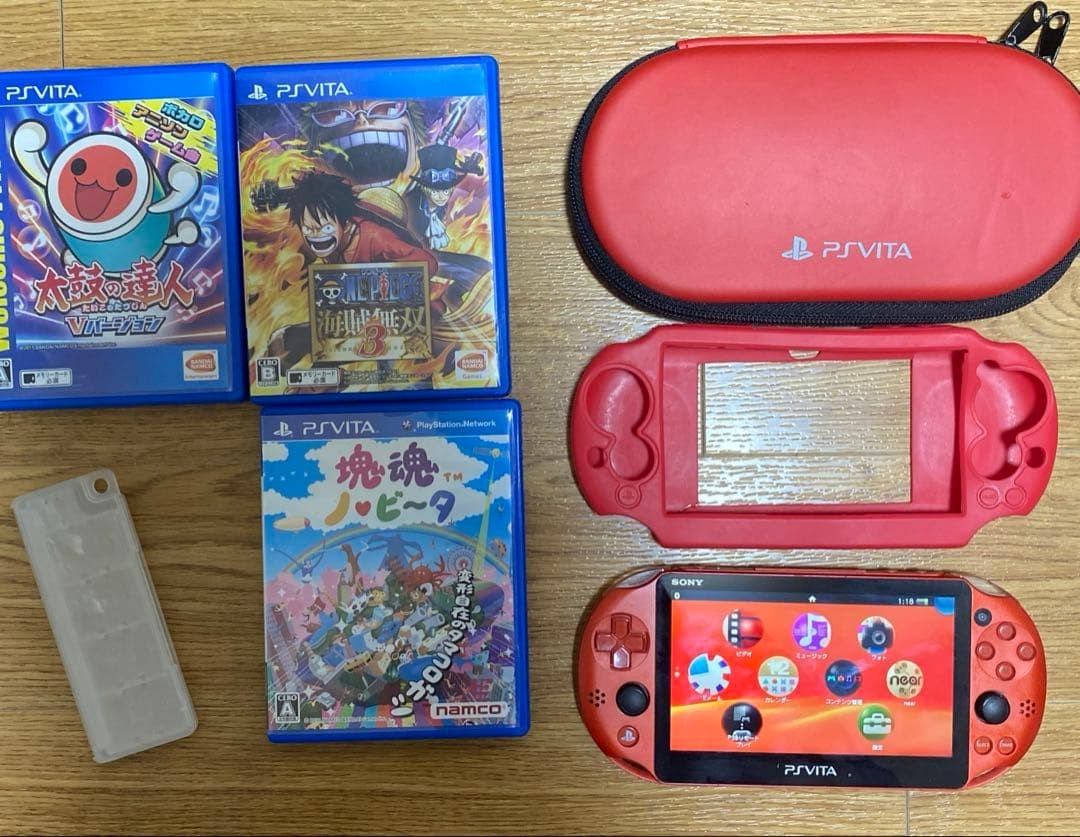 PSVITA Psvita Metallic Red Set Playstation Vita Japan