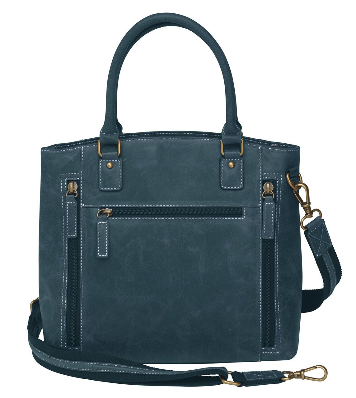 Distressed Leather Town Tote