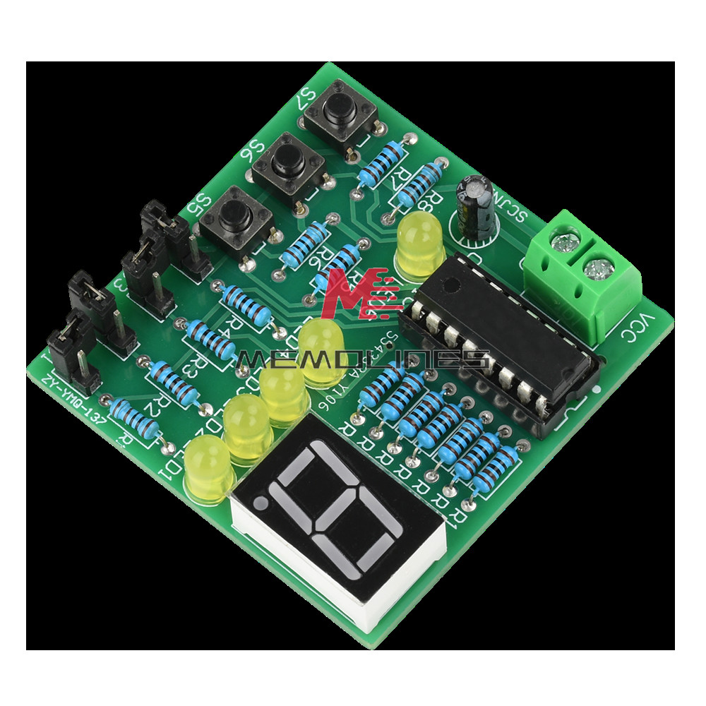 DC 5V DIY LED Decoding Display Electronic Parts DIY PCB Soldering Practice Kit
