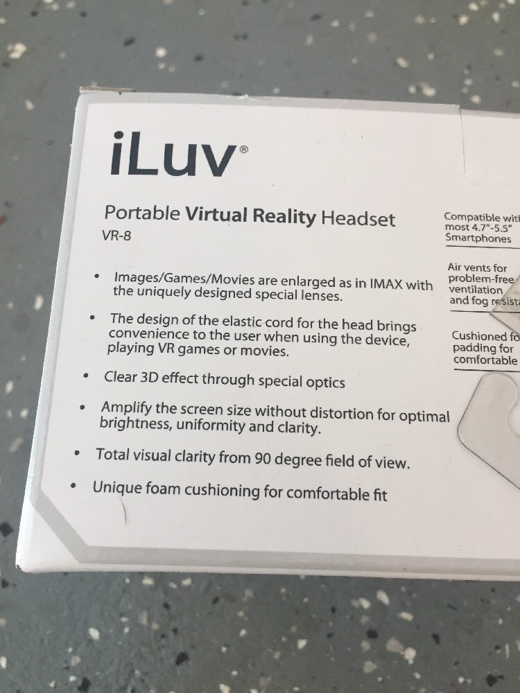 iLuv 3D Virtual Reality Headset for Smartphone - Blue