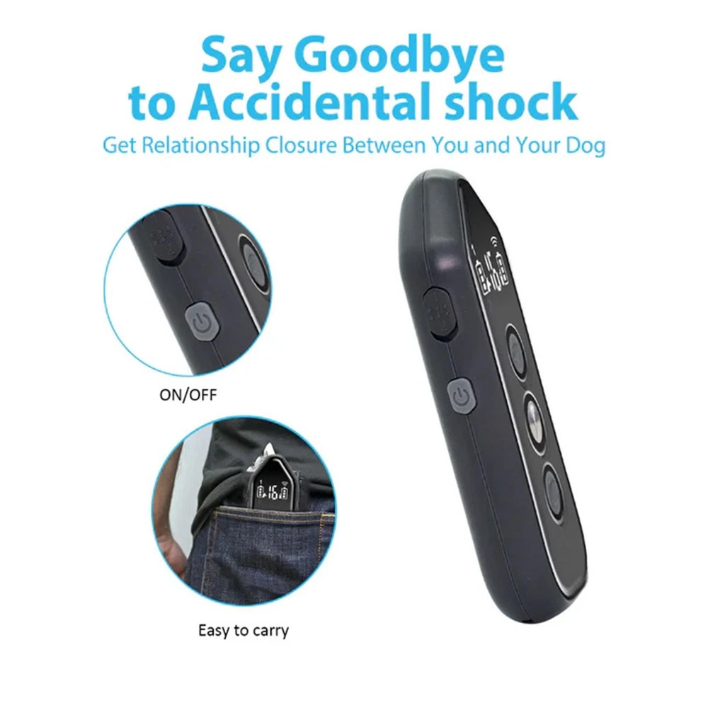 1000Ft Remote Dog Training Shock Collar Waterproof Rechargeable Dog Collar