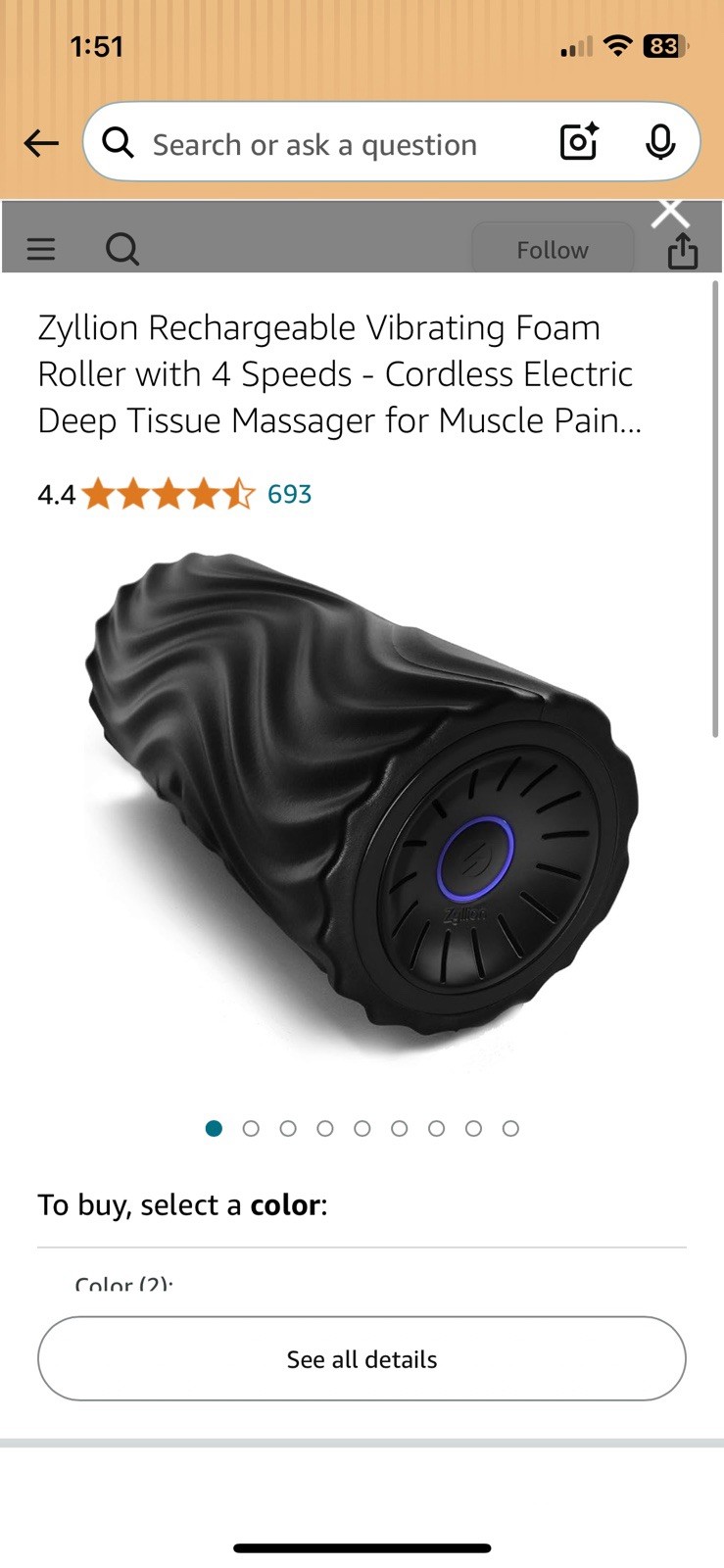 Zyllion Foam Roller